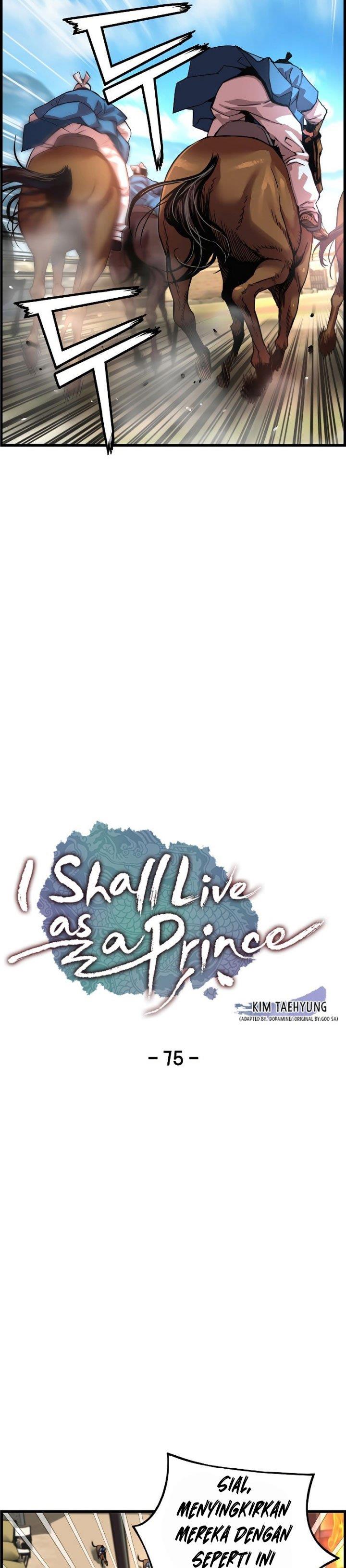 I Shall Live As a Prince Chapter 75