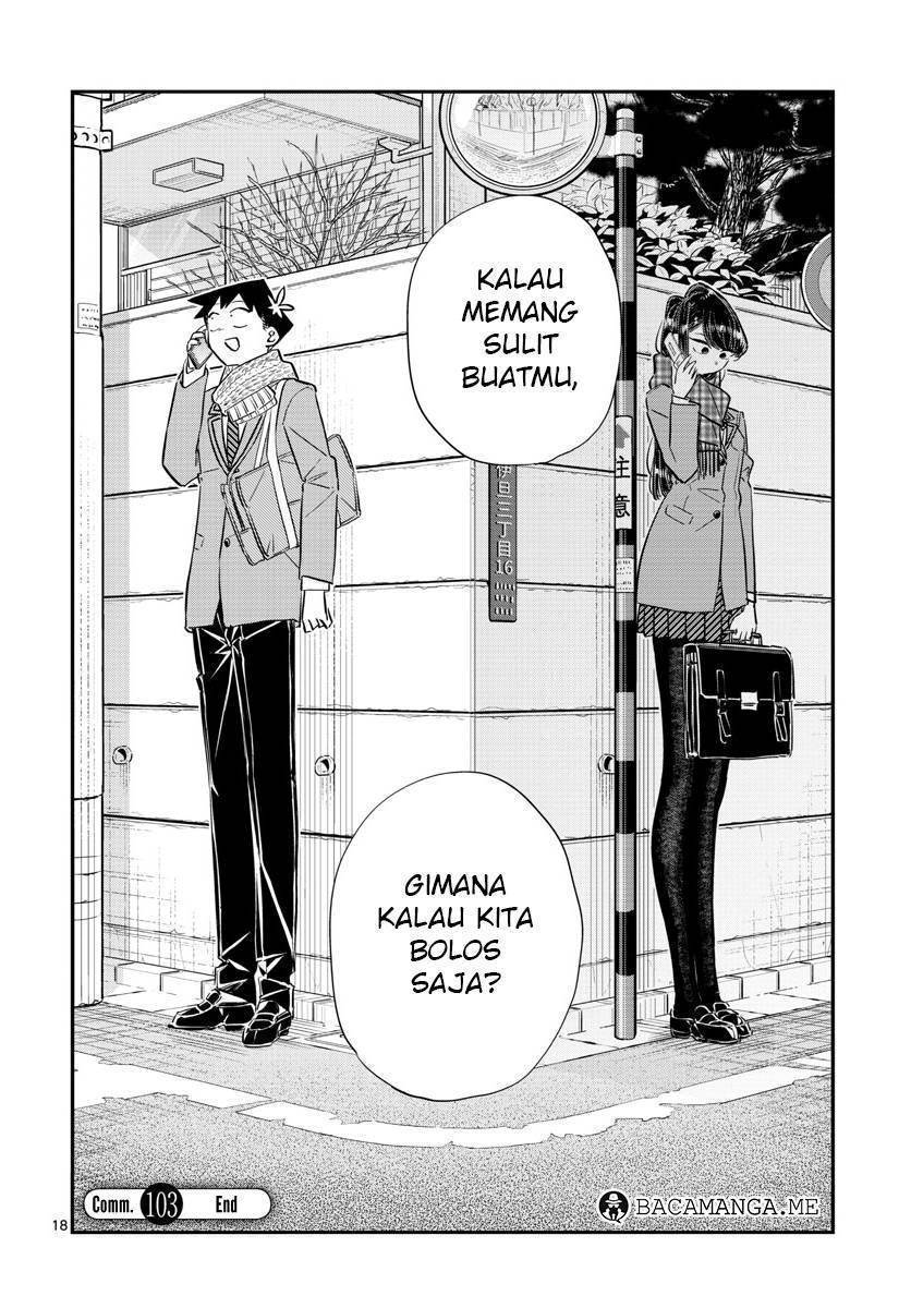 Komi-san wa Komyushou Desu. Chapter 103