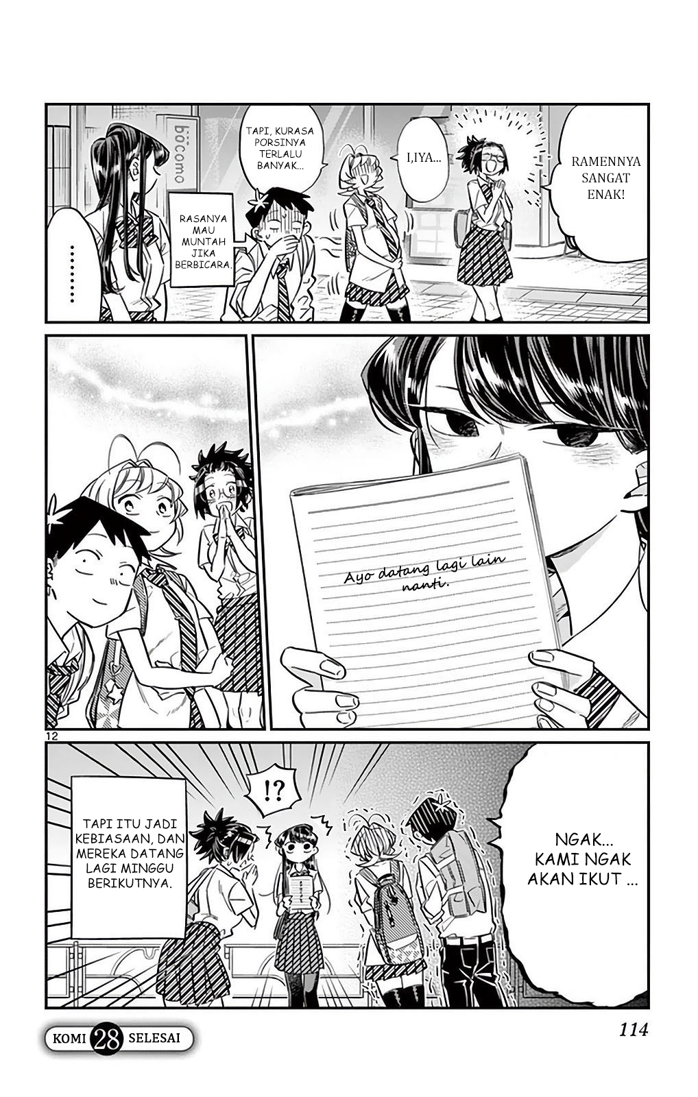 Komi-san wa Komyushou Desu. Chapter 28