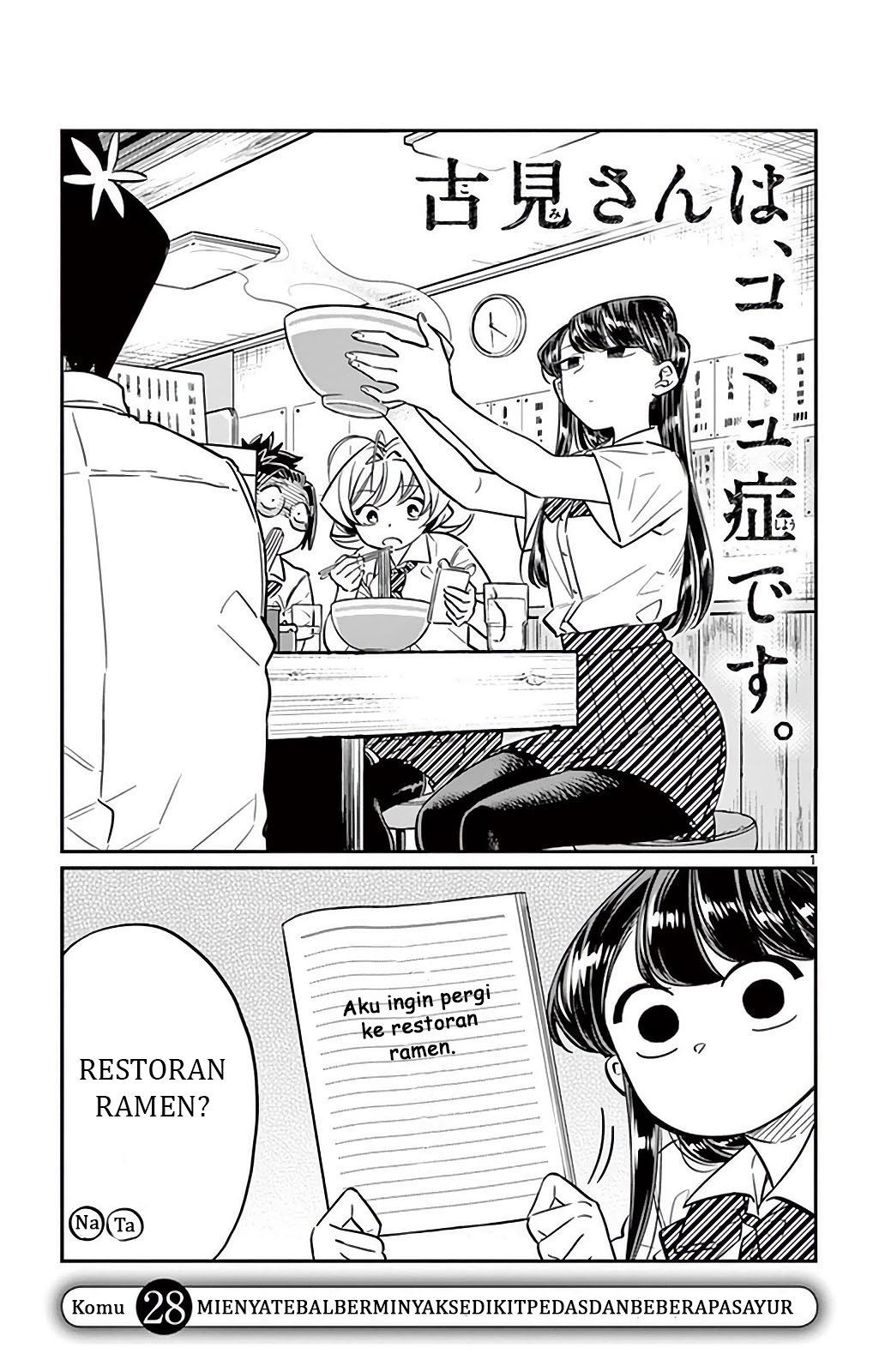 Komi-san wa Komyushou Desu. Chapter 28