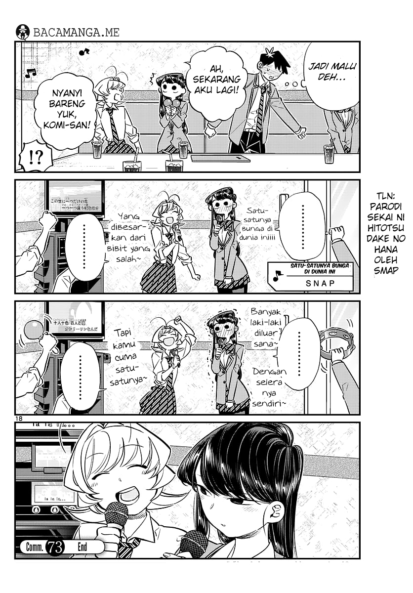 Komi-san wa Komyushou Desu. Chapter 73