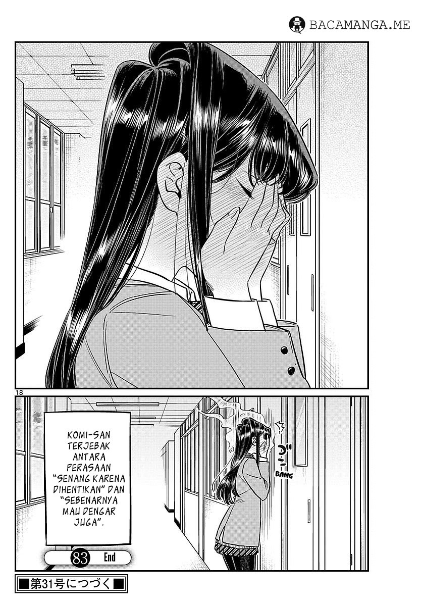 Komi-san wa Komyushou Desu. Chapter 83