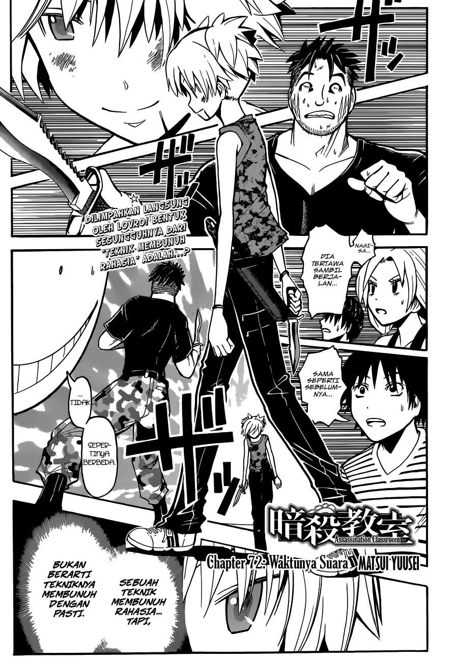 Ansatsu Kyoushitsu Chapter 72