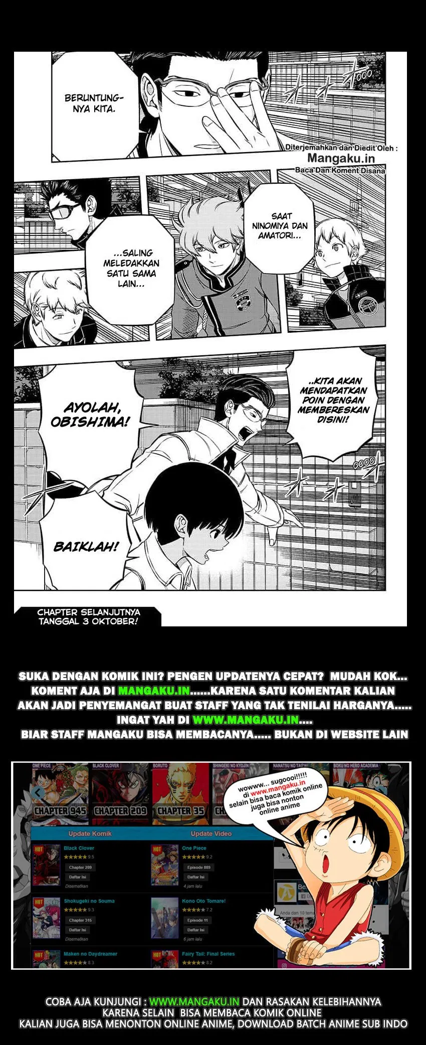 World Trigger Chapter 185