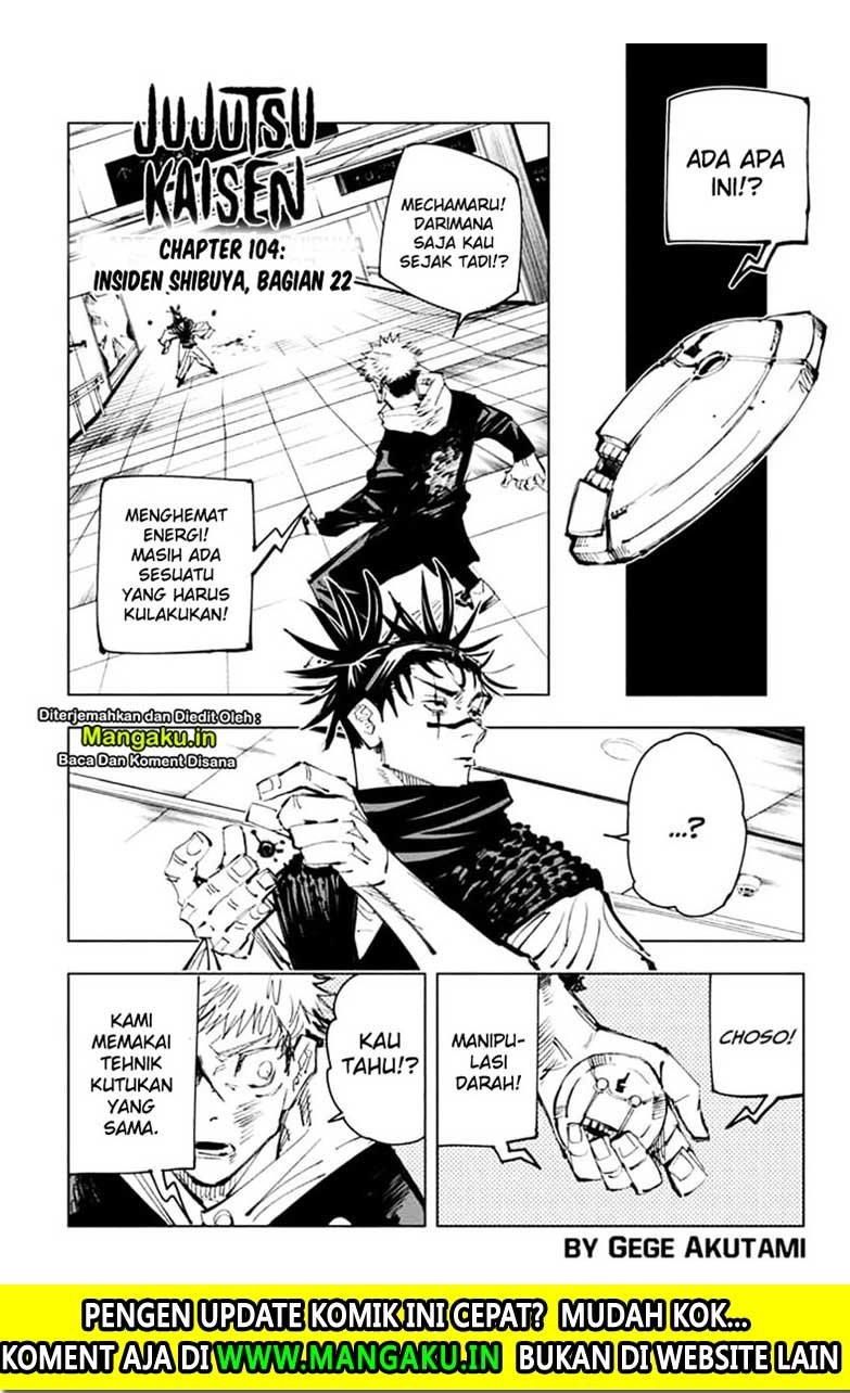 Jujutsu Kaisen Chapter 104