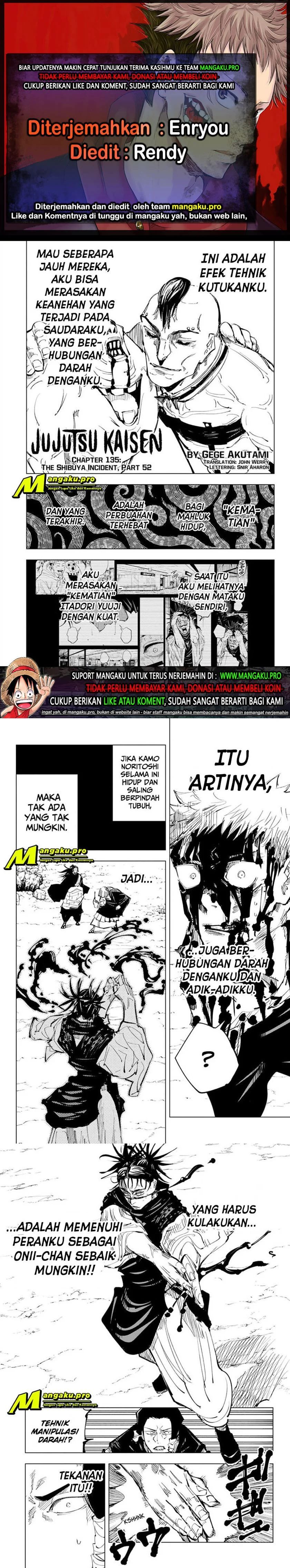 Jujutsu Kaisen Chapter 135