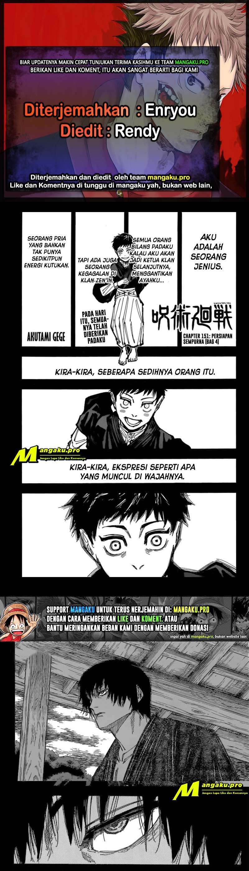 Jujutsu Kaisen Chapter 151