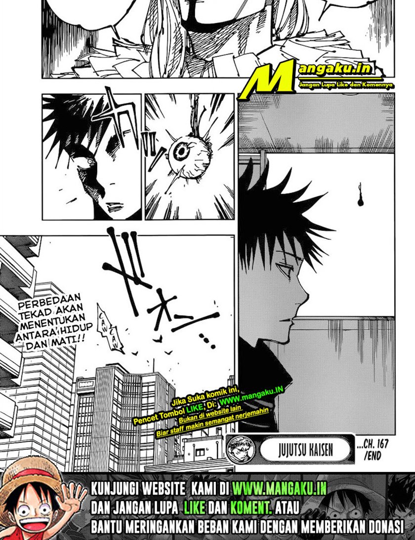 Jujutsu Kaisen Chapter 167