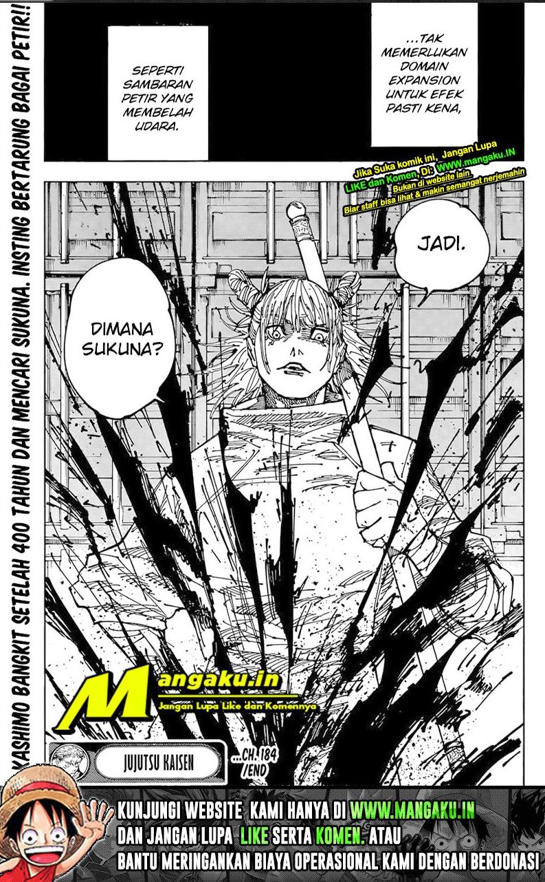 Jujutsu Kaisen Chapter 184