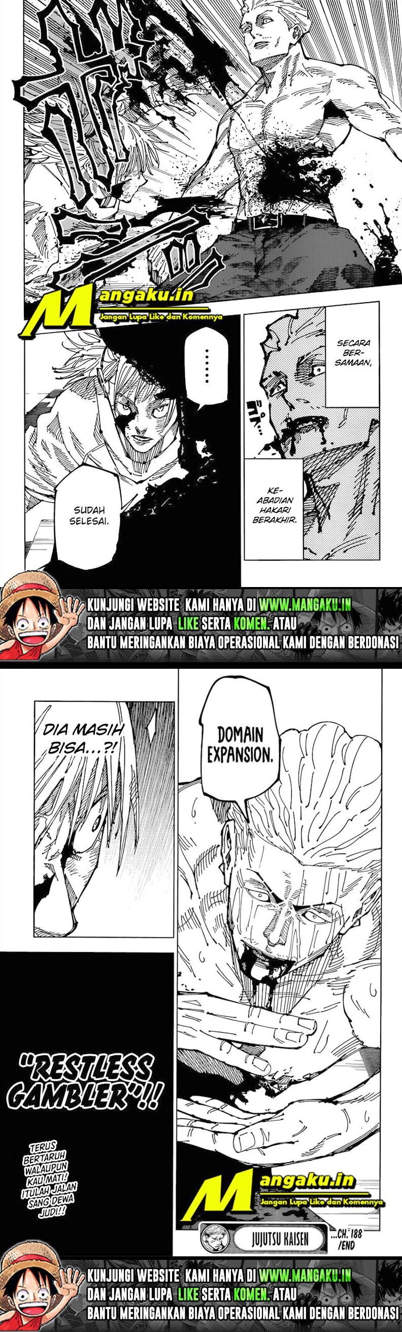 Jujutsu Kaisen Chapter 188