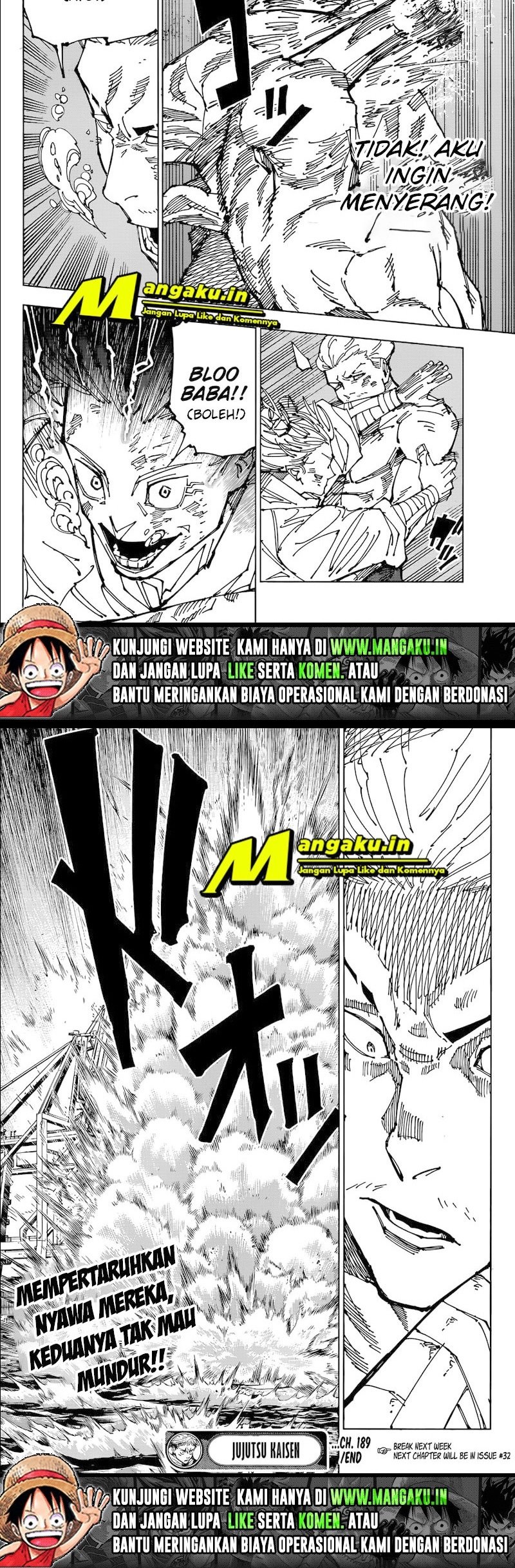 Jujutsu Kaisen Chapter 189