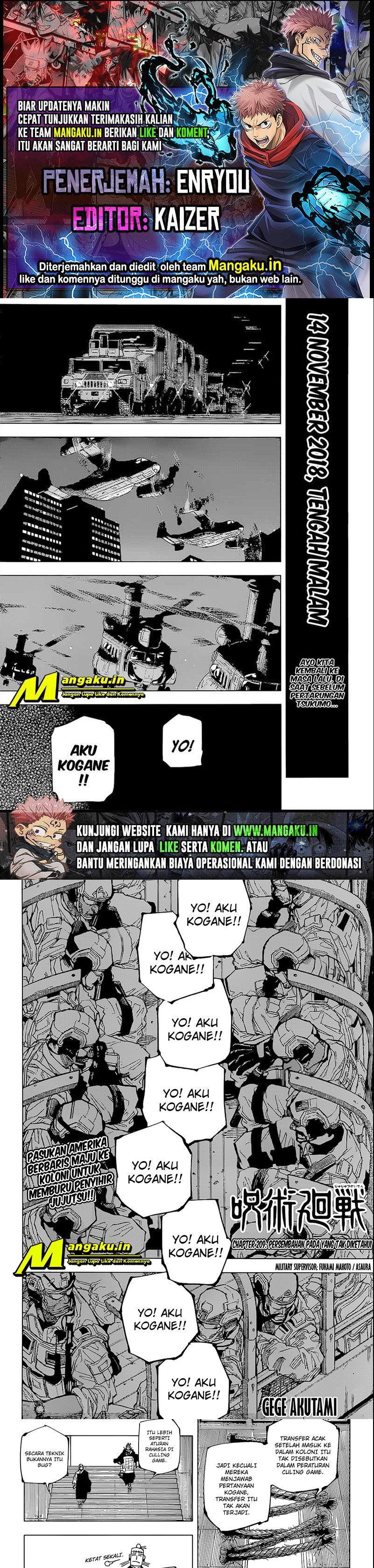 Jujutsu Kaisen Chapter 209