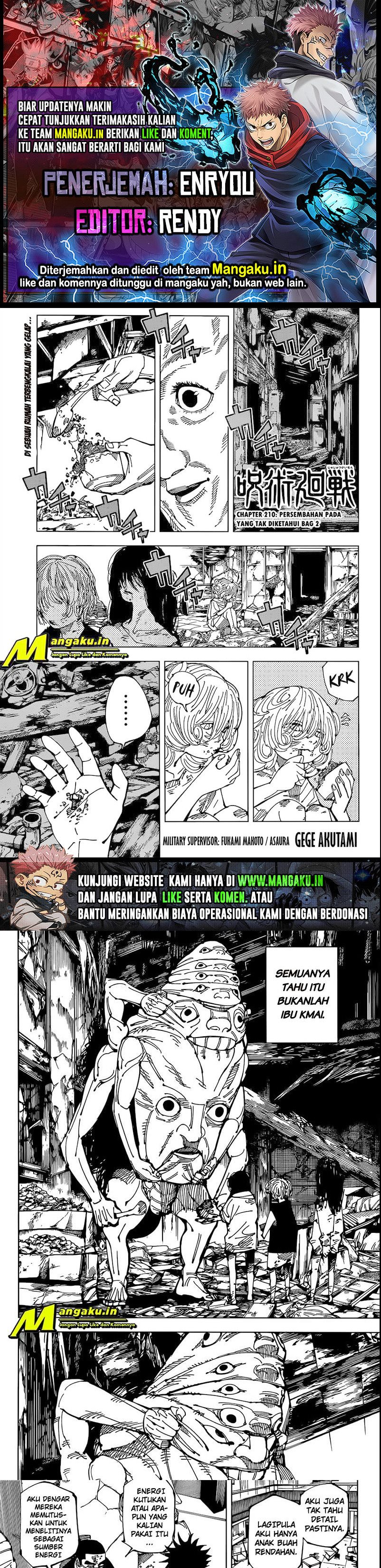 Jujutsu Kaisen Chapter 210