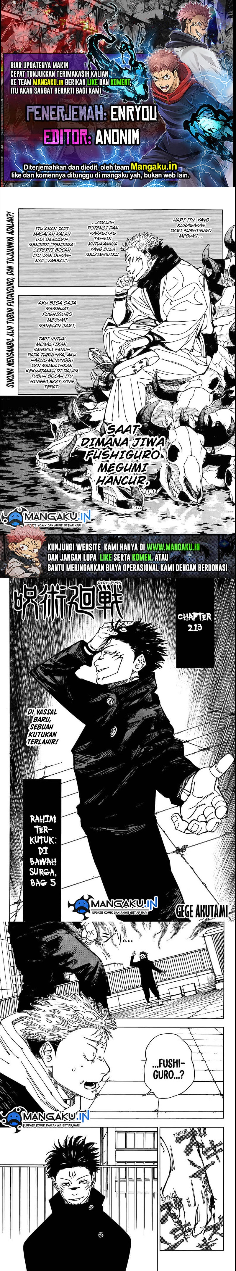 Jujutsu Kaisen Chapter 213