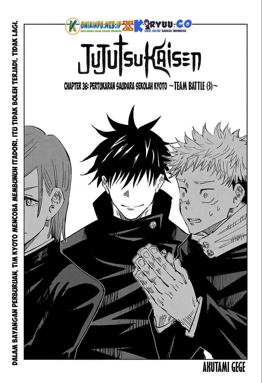 Jujutsu Kaisen Chapter 36