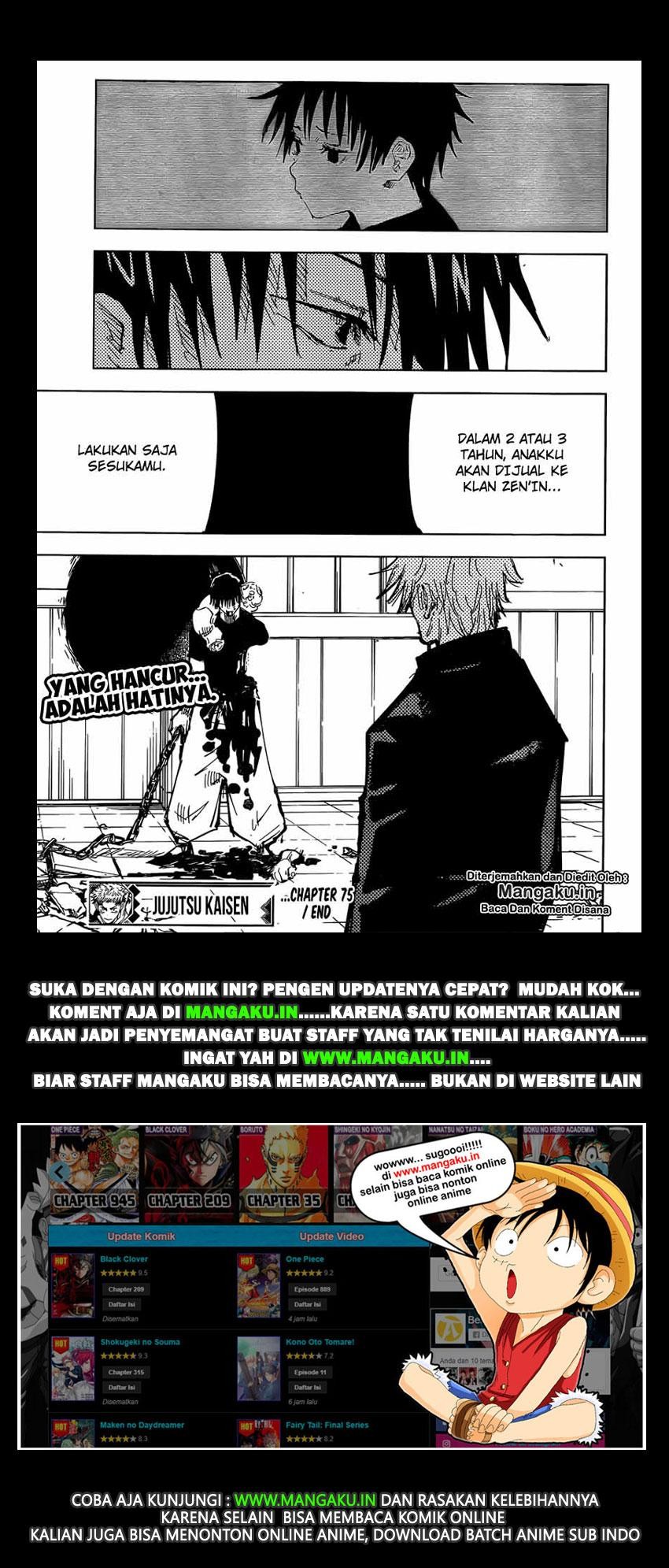 Jujutsu Kaisen Chapter 75