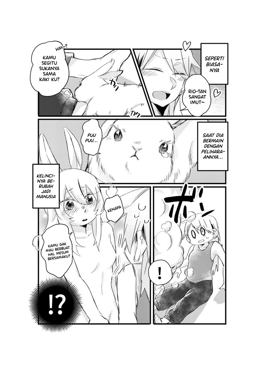 Kainushi-san ni Koi Shita Usagi-san ga, Gijinka Shite Shimau Yuri Sousaku Manga desu. Chapter 0