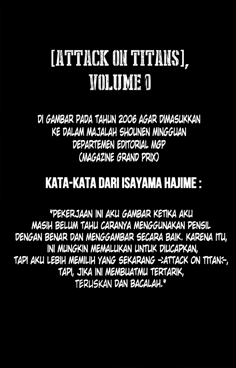 Shingeki no Kyojin Chapter 0