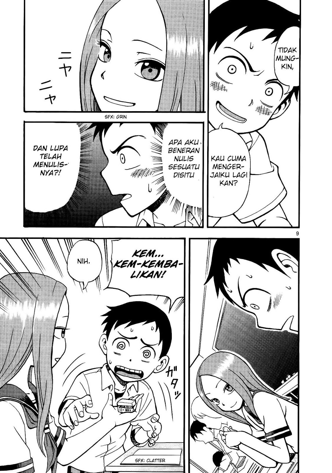 Karakai Jouzu no Takagi-san Chapter 1