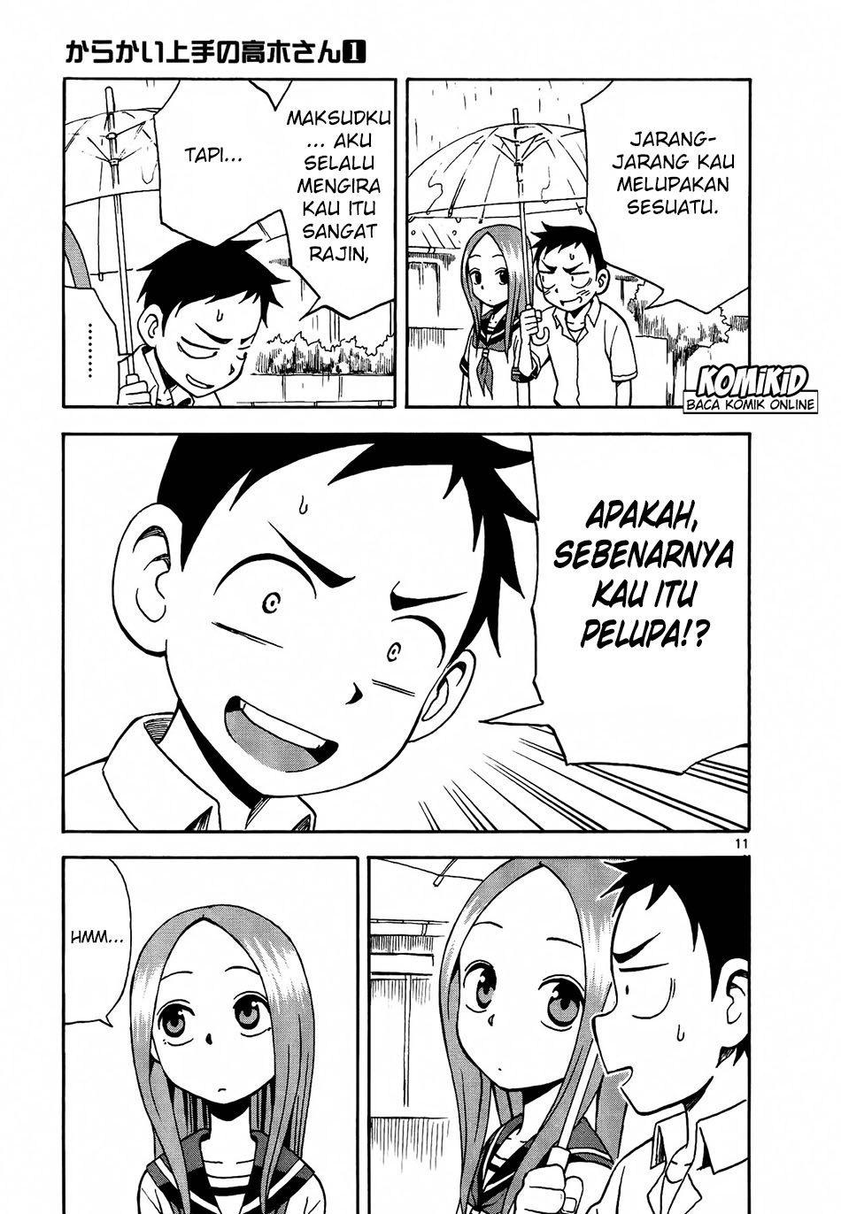 Karakai Jouzu no Takagi-san Chapter 7