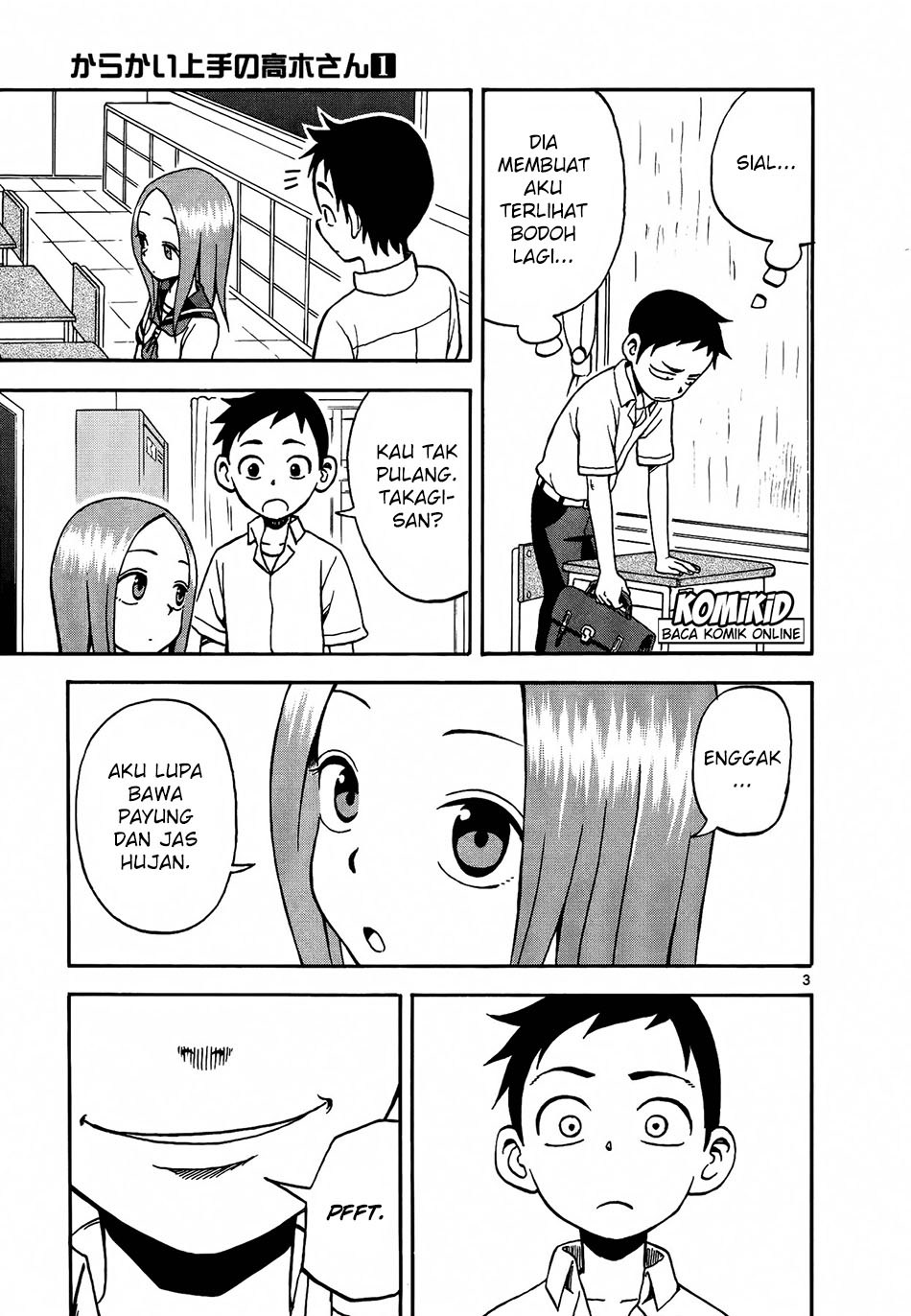 Karakai Jouzu no Takagi-san Chapter 7