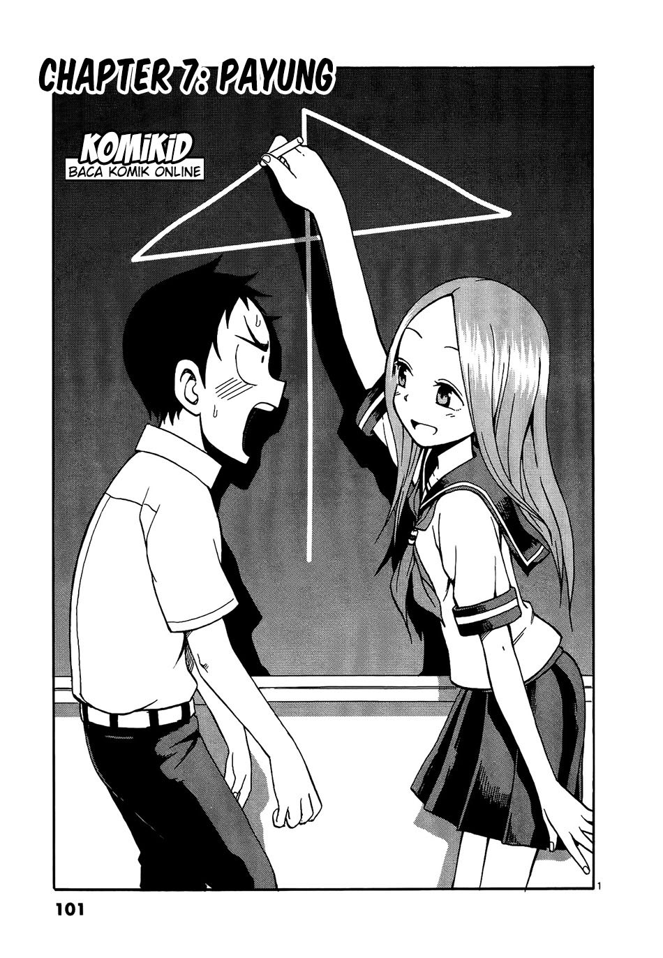 Karakai Jouzu no Takagi-san Chapter 7