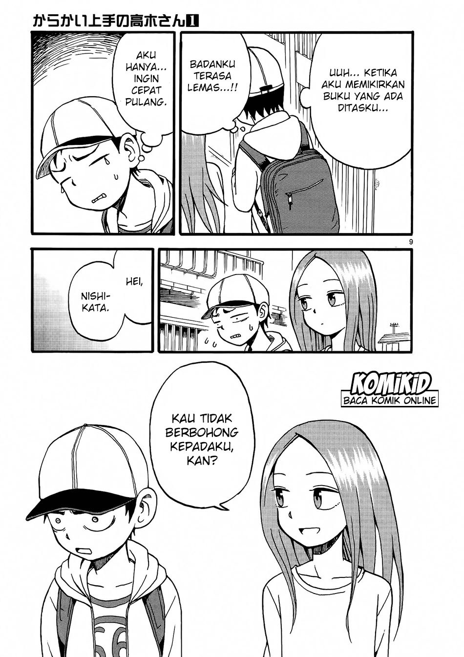 Karakai Jouzu no Takagi-san Chapter 9