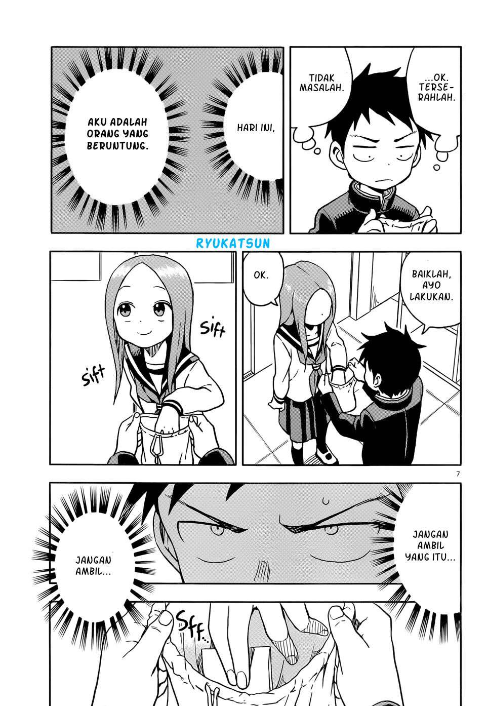 Karakai Jouzu no Takagi-san Chapter 102