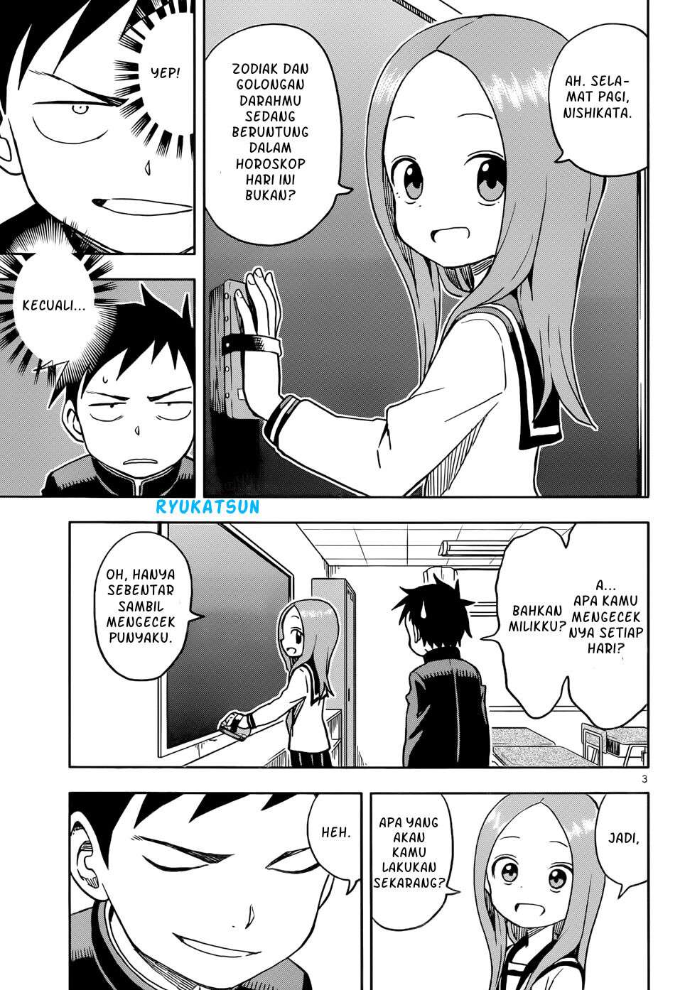 Karakai Jouzu no Takagi-san Chapter 102