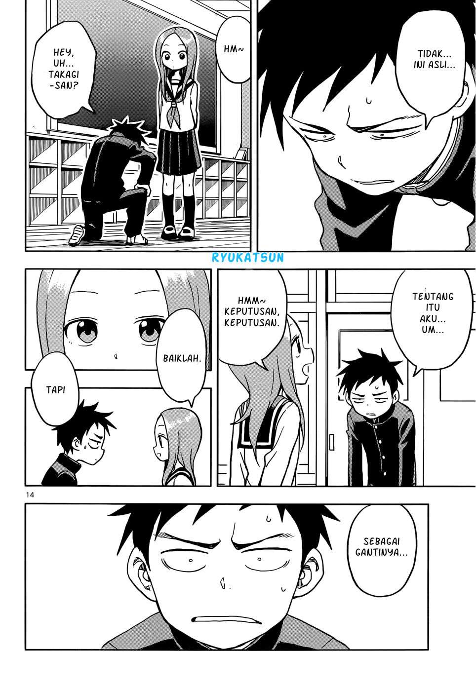 Karakai Jouzu no Takagi-san Chapter 104