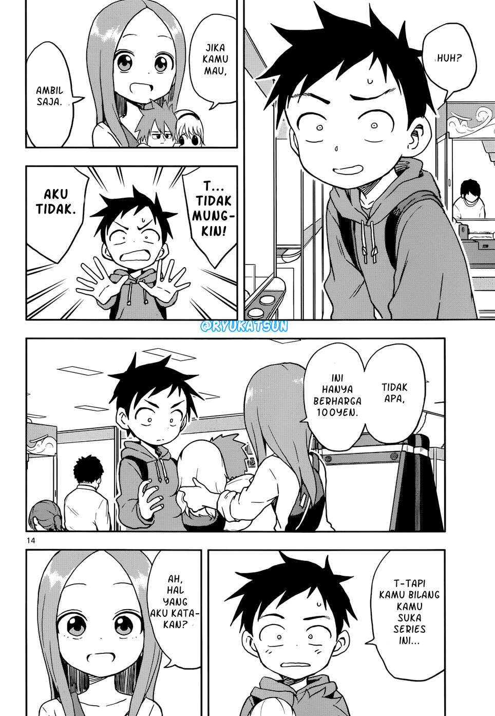 Karakai Jouzu no Takagi-san Chapter 106