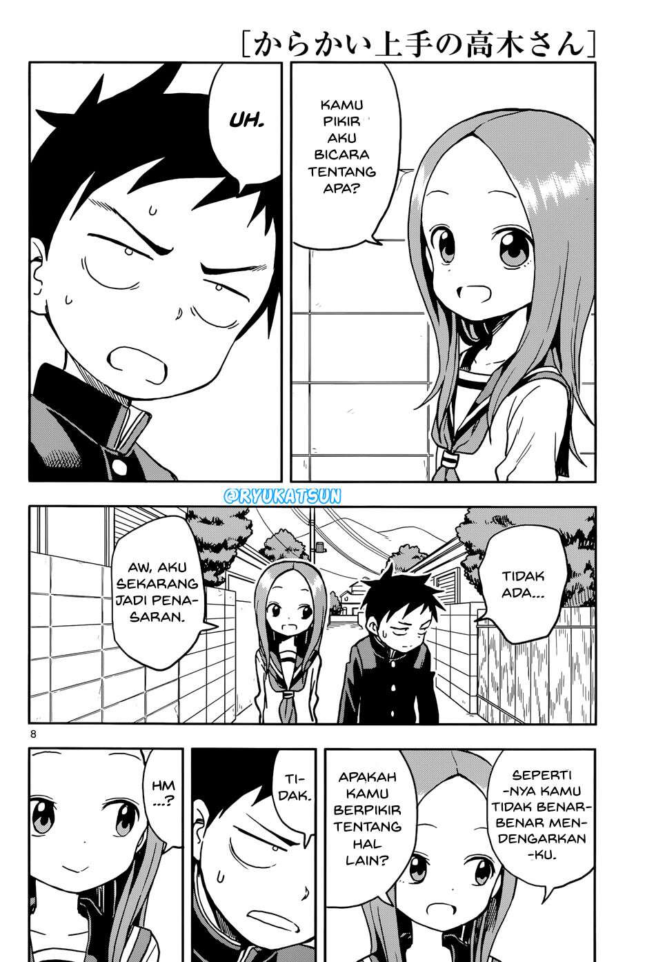 Karakai Jouzu no Takagi-san Chapter 108