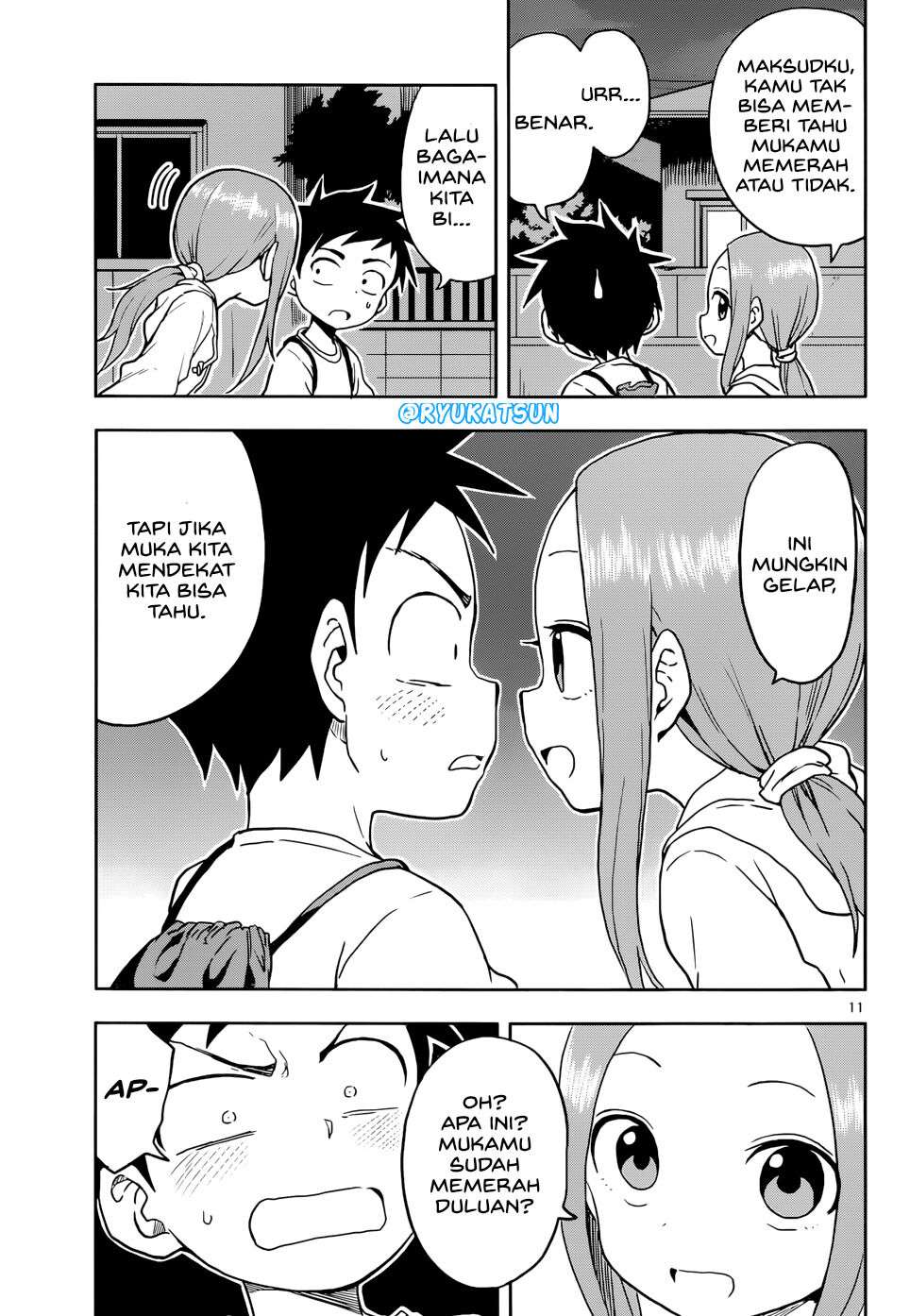 Karakai Jouzu no Takagi-san Chapter 109