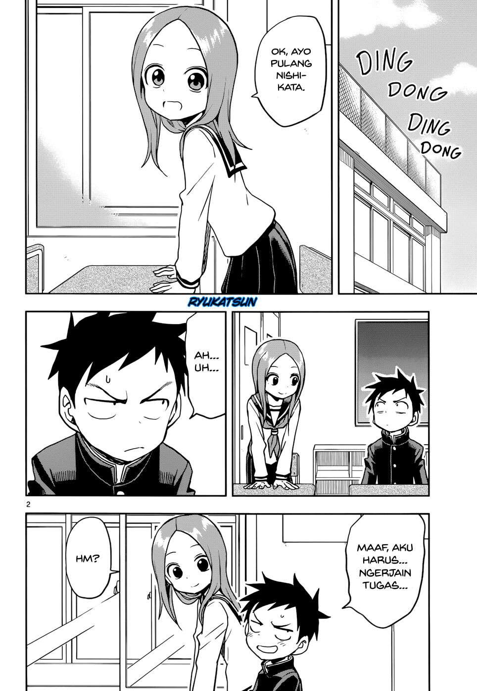 Karakai Jouzu no Takagi-san Chapter 114