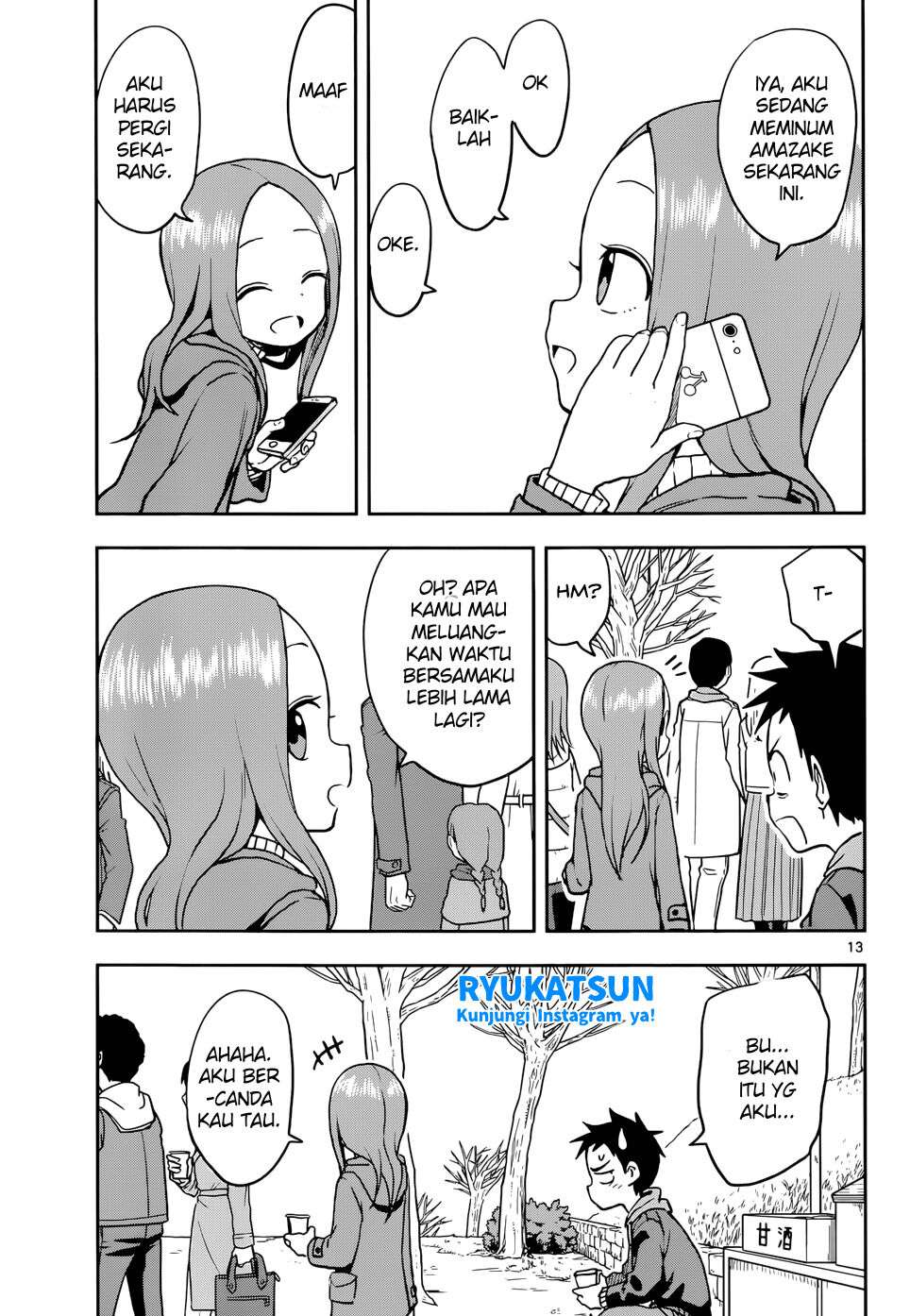 Karakai Jouzu no Takagi-san Chapter 116