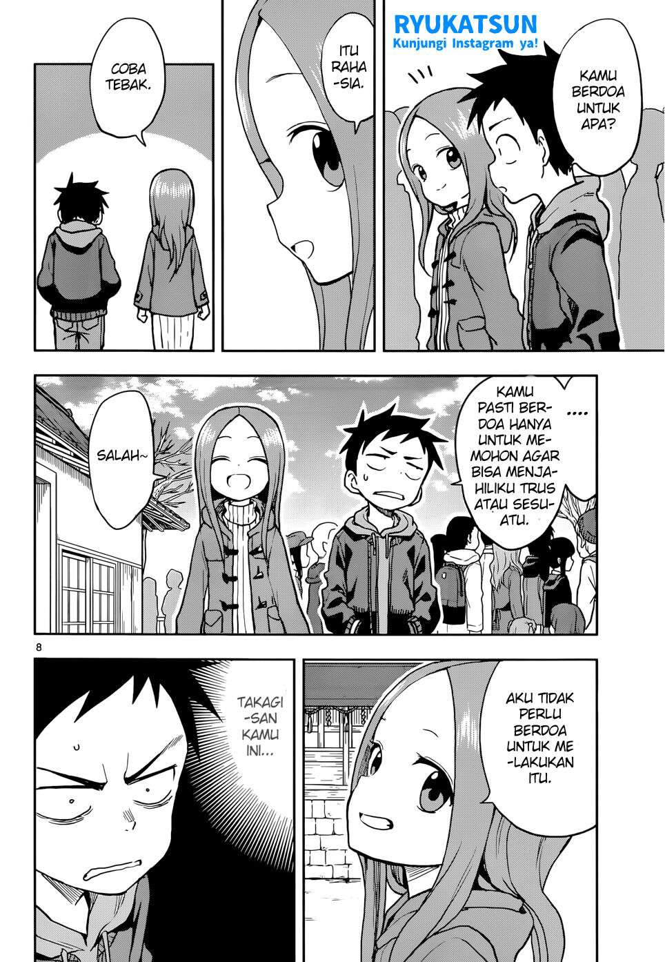 Karakai Jouzu no Takagi-san Chapter 116