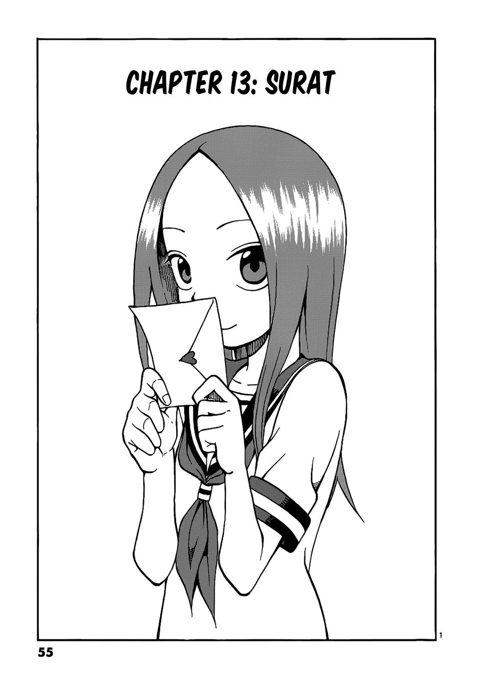 Karakai Jouzu no Takagi-san Chapter 13