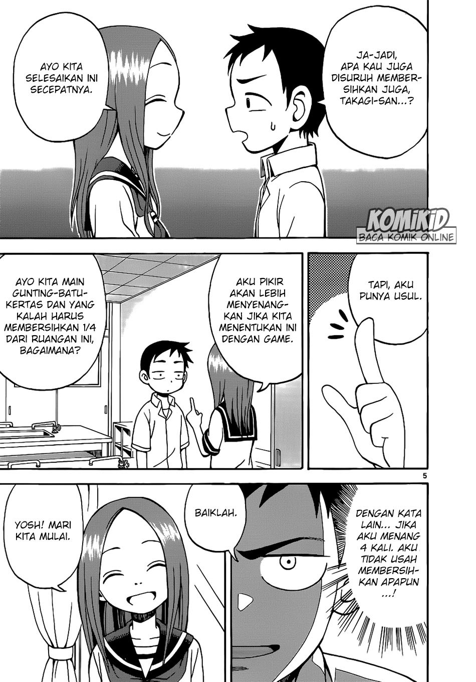 Karakai Jouzu no Takagi-san Chapter 14