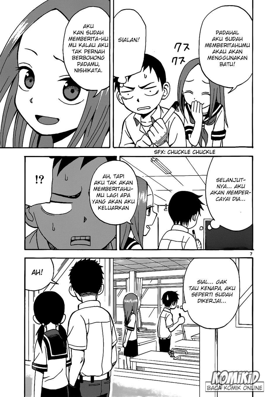 Karakai Jouzu no Takagi-san Chapter 14