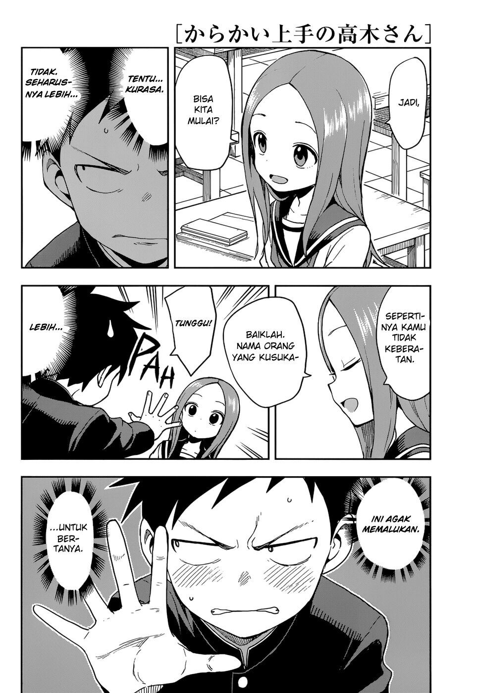 Karakai Jouzu no Takagi-san Chapter 141