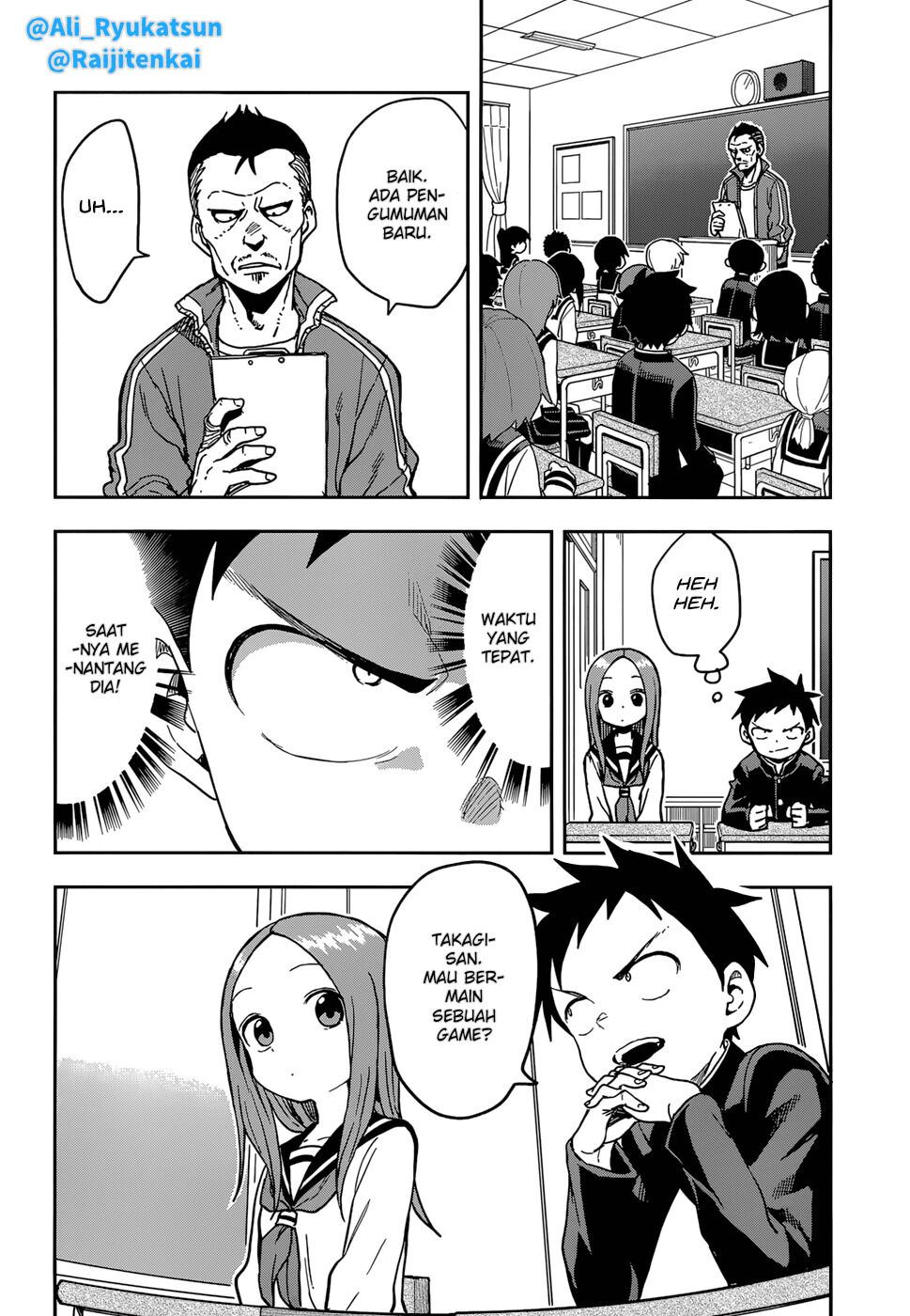 Karakai Jouzu no Takagi-san Chapter 141