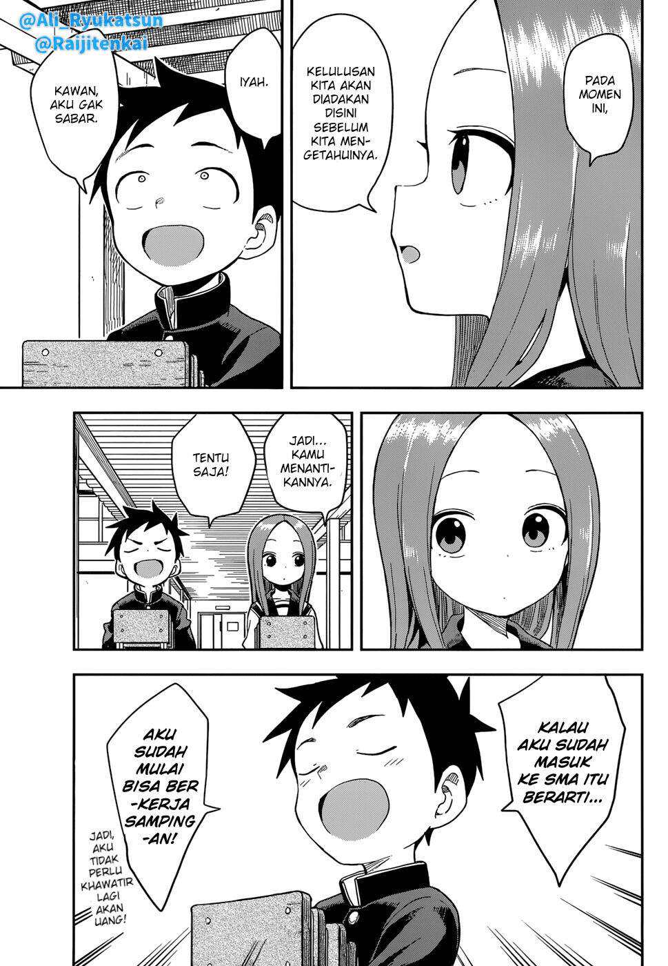 Karakai Jouzu no Takagi-san Chapter 142