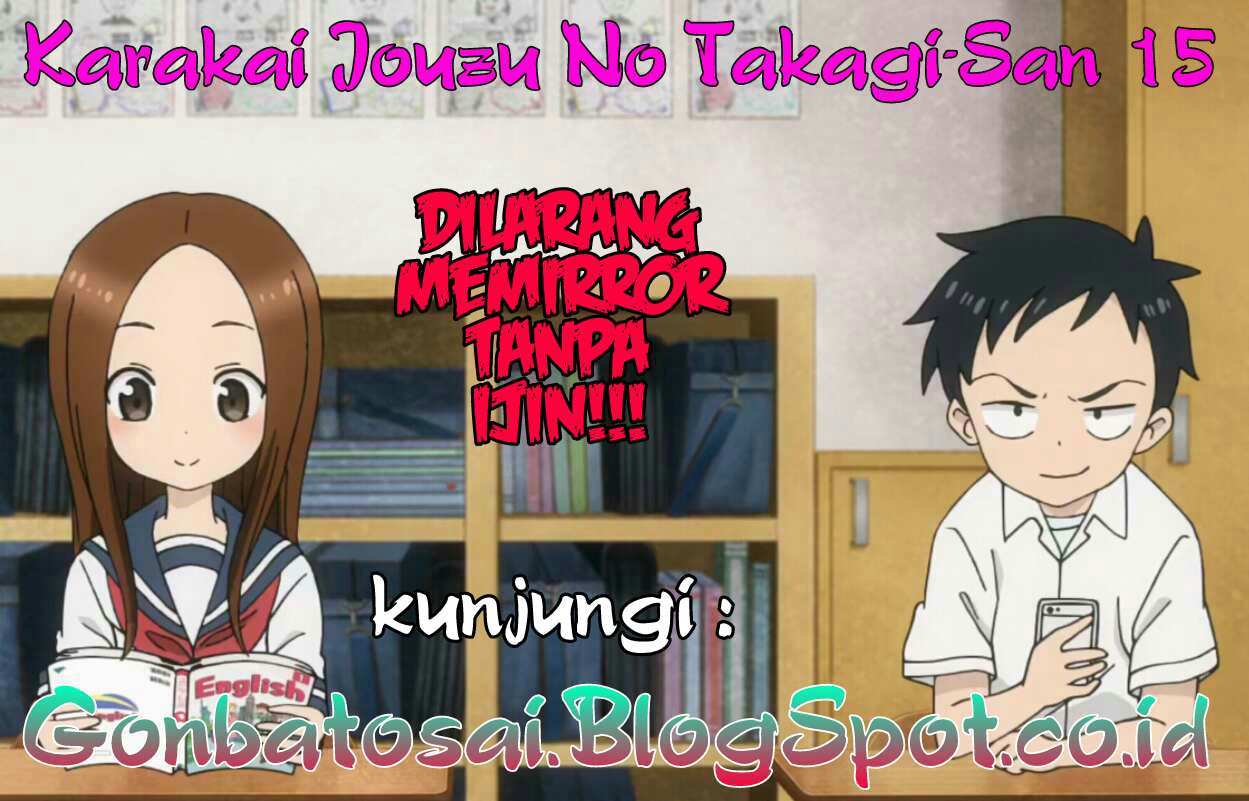 Karakai Jouzu no Takagi-san Chapter 15