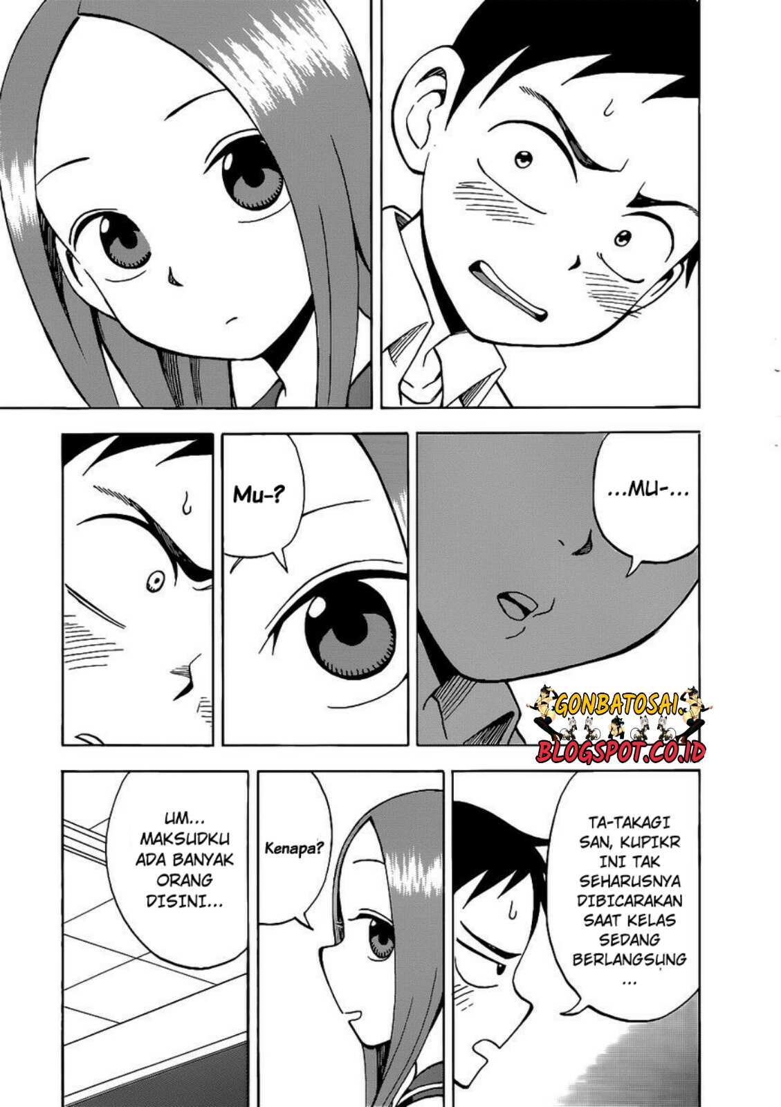 Karakai Jouzu no Takagi-san Chapter 17