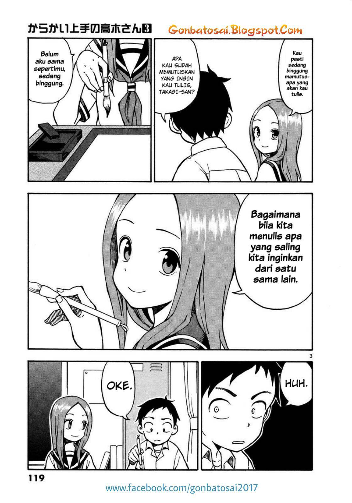 Karakai Jouzu no Takagi-san Chapter 25