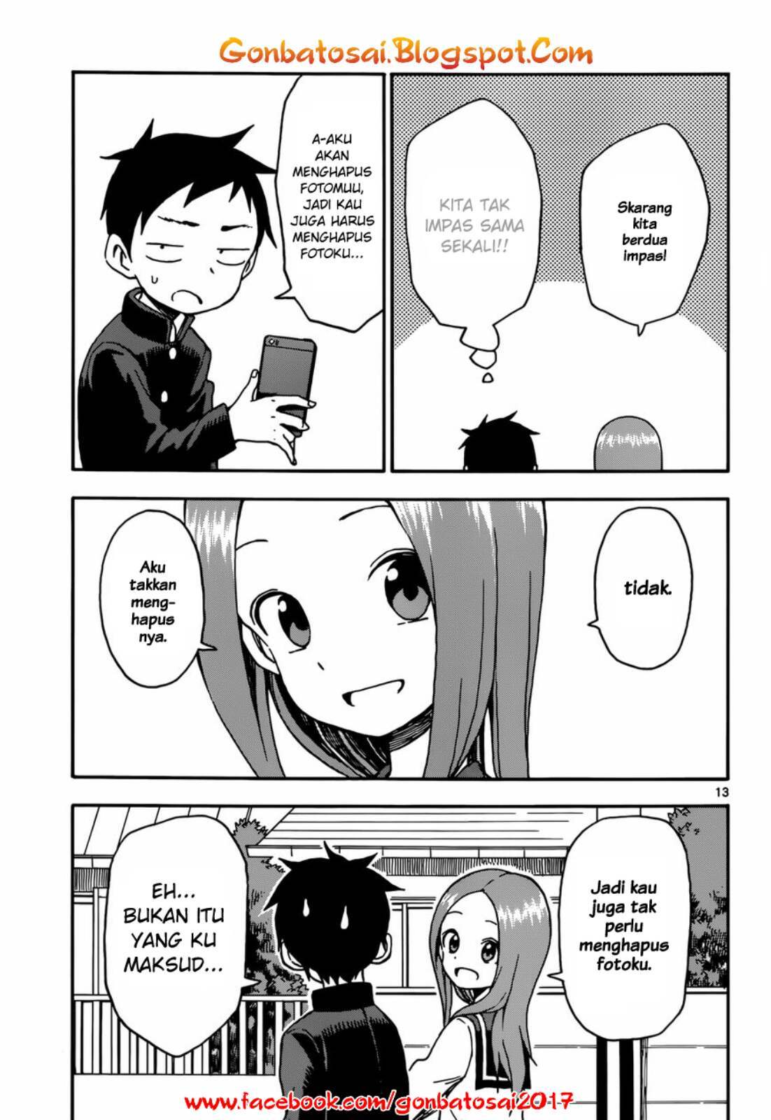 Karakai Jouzu no Takagi-san Chapter 34