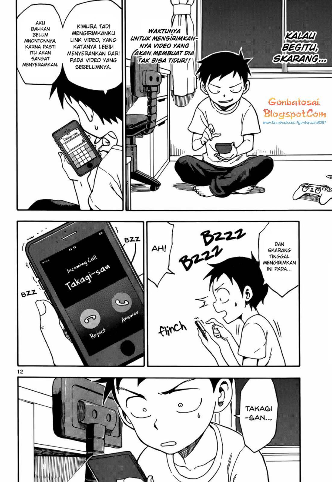 Karakai Jouzu no Takagi-san Chapter 43