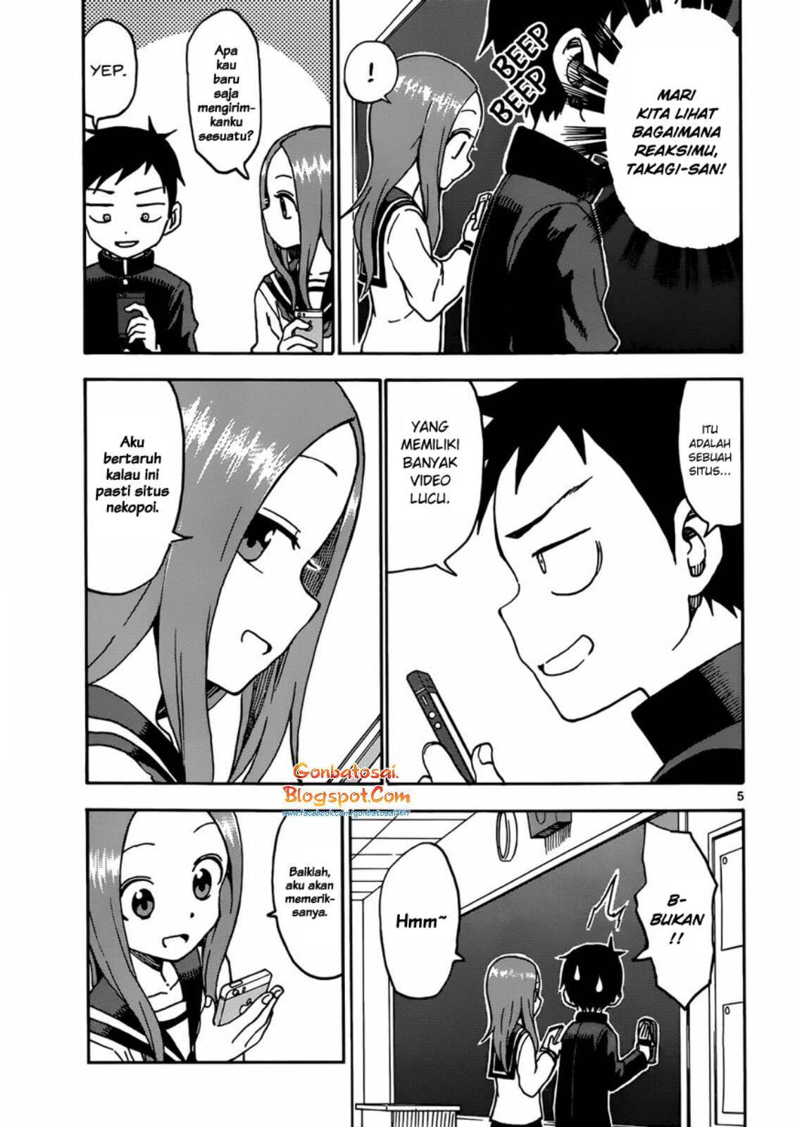 Karakai Jouzu no Takagi-san Chapter 43