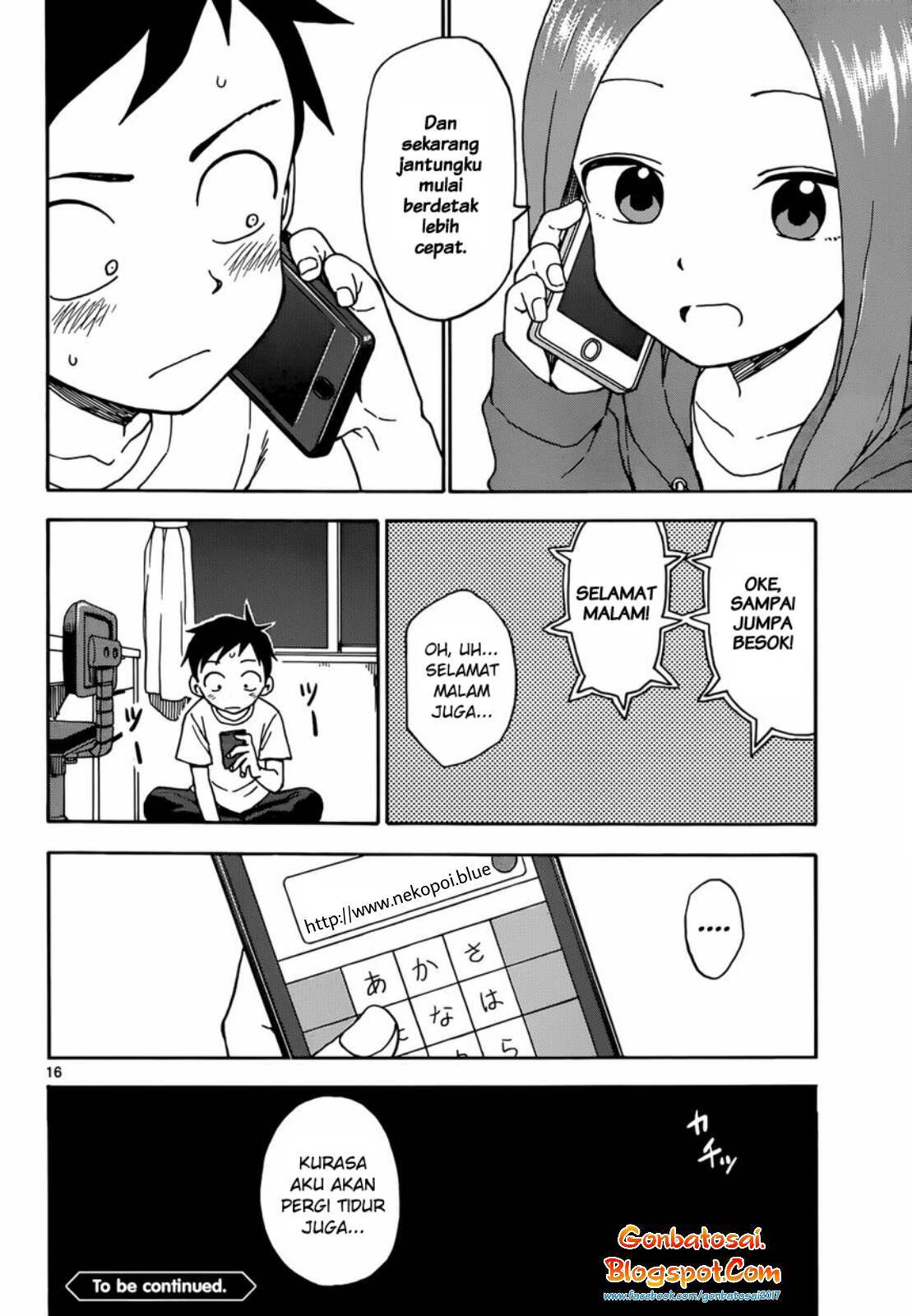 Karakai Jouzu no Takagi-san Chapter 43