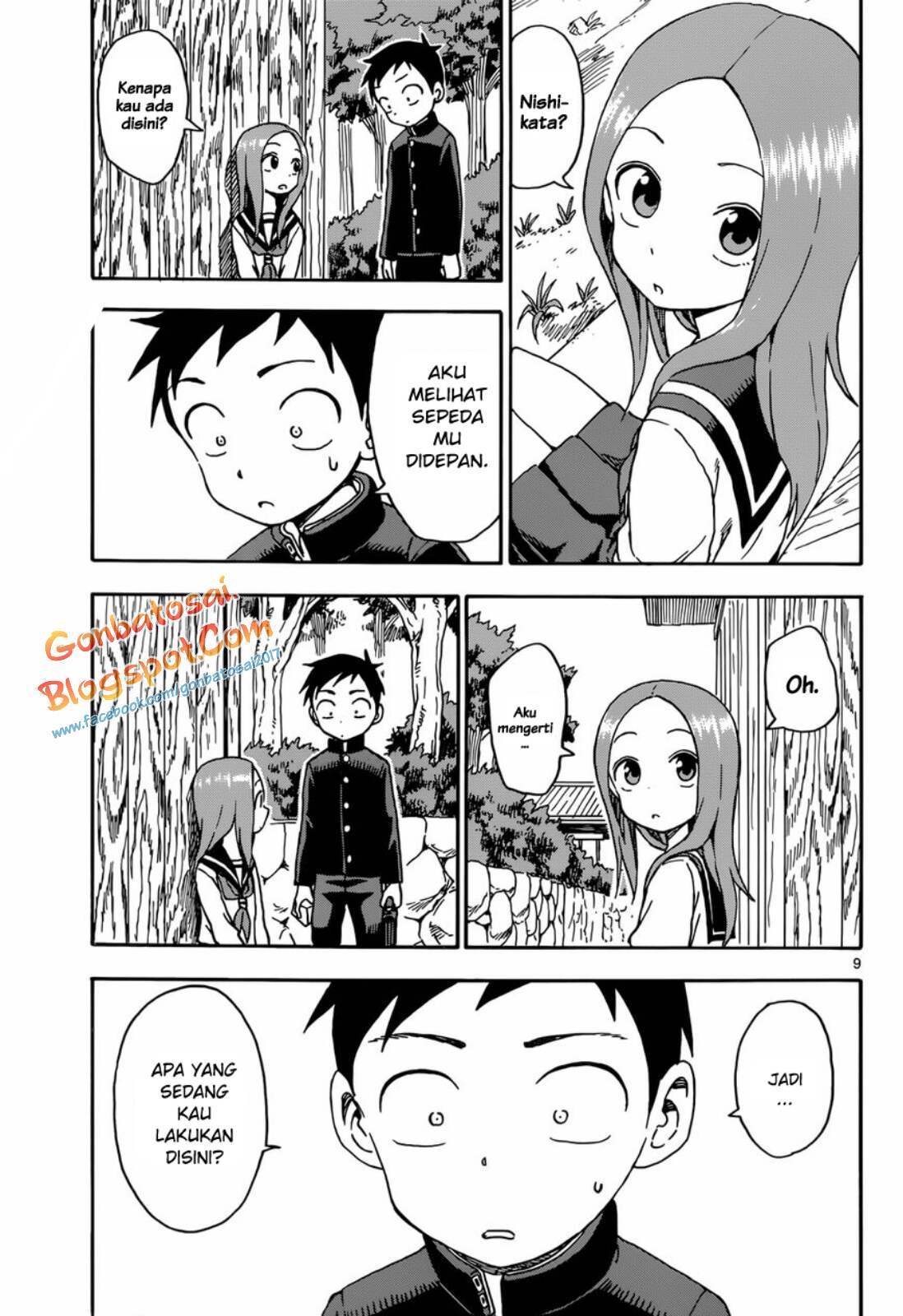 Karakai Jouzu no Takagi-san Chapter 44